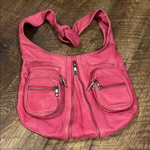 Alexander Wang “Donna” hot pink Leather Shoulder Bag
